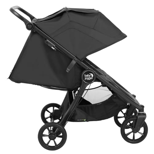 Baby Jogger City Mini GT2 All-Terrain Double Stroller, Jet ,  40.7x29.25x42.25 Inch (Pack of 1), Black